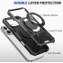 2-in-1 Shockproof Magnetic Stand Case, Fits iPhone 17 Pro Max, iPhone 16, iPhone 15
