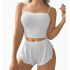 Ribbed Cami Shorts Pajama Set Women, Sexy Outdoor Loungewear Two Piece Suit